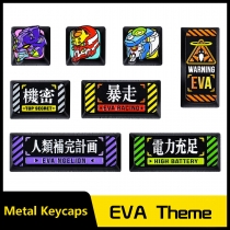 Dropship EVA Metal Keycaps ESC / Enter / Shift Zinc Alu Alloy Keycaps for Mechanical Keyboard XDA / MDA-like Profile